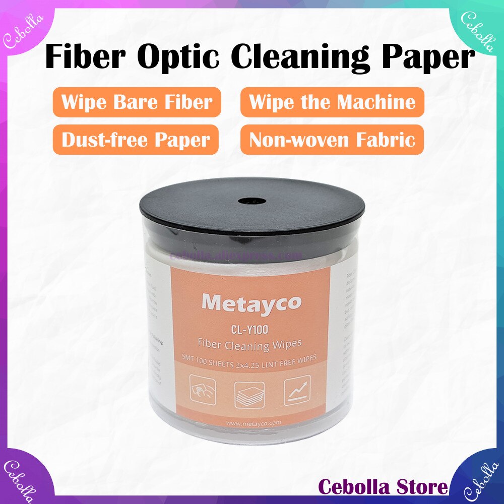Metayco CL-Y100 Fiber optic Cleaning Paper Wipe paper Dust-free paper FTTH Fiber Cleaning Tools