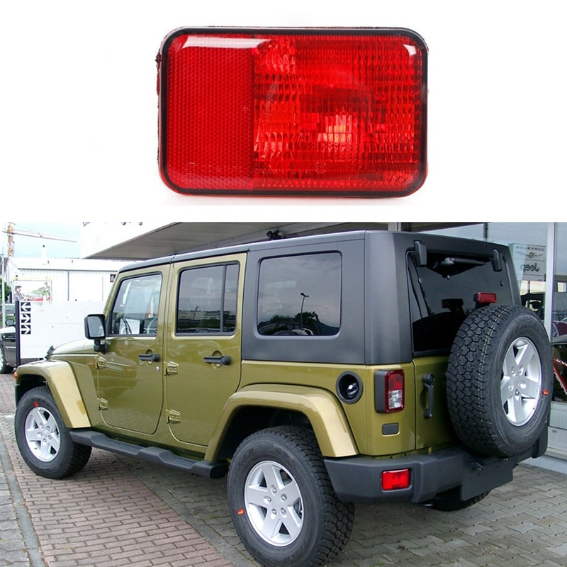 1Pcs Car Rear Bumper Lamp Fog Lamp Tail Lamp For Jeep Wrangler 2007-2018