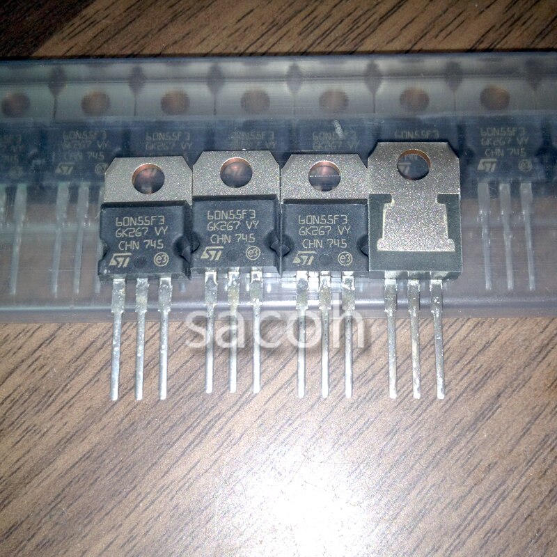 New Original 10PCS/Lot STP60N55F3 60N55F3 or STP60NF10L P60NF10L STP60NF06L P60NF06L STP60NF03L P60NF03L TO-220 60A 55V MOSFET