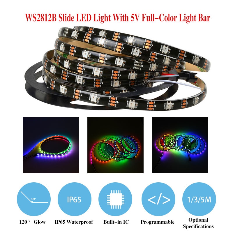 WS2812B Phantom Programmable LEDP With 5V Full-Color Light Strip 5050 Bead Built-In IC For Arduino
