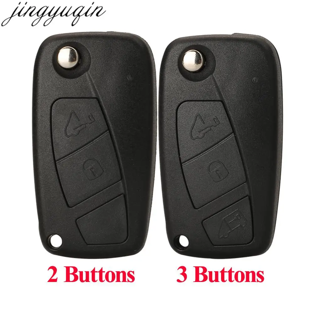 Jingyuqin 2 3 Buttons Remote Car Key Case Shell For Fiat Ducato Iveco Citroen Relay Peugeot Boxer