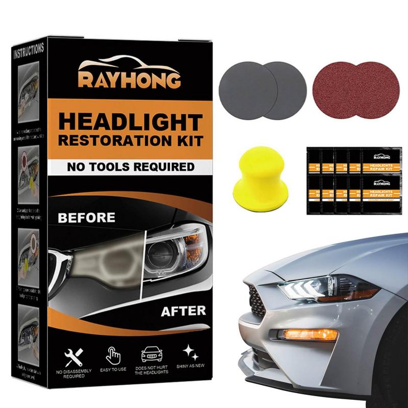Headlight Cleaner And Restorer Kit Ceramic Restoration For Automobile Headlight No Power Tools Required Headlight Repair Kit