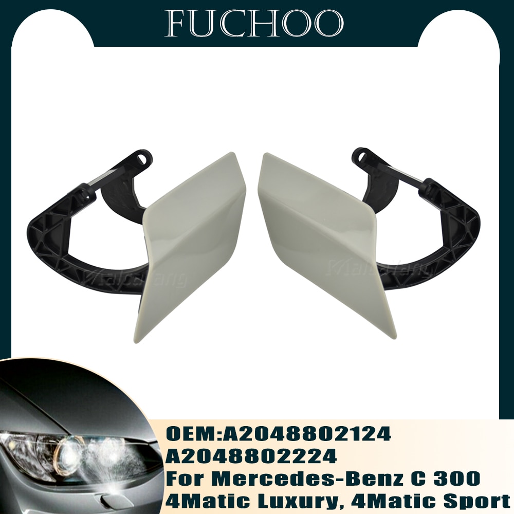 Hight Quality LH/RH Headlight Washer Flap Cap Cover For Mercedes Benz W204 C300 4Matic Luxury A2048802124 A2048802224