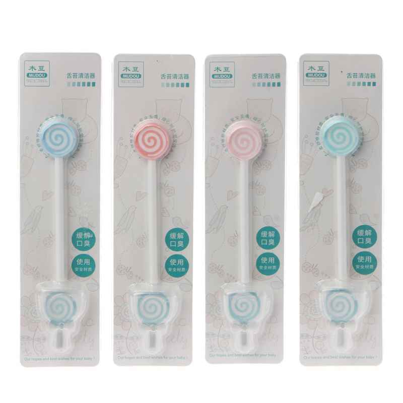 Lollipop Baby Tongue Cleaning Brush Child Tongue Scraper Cleaner Baby Care Teethers For Babies Tongue Scraper