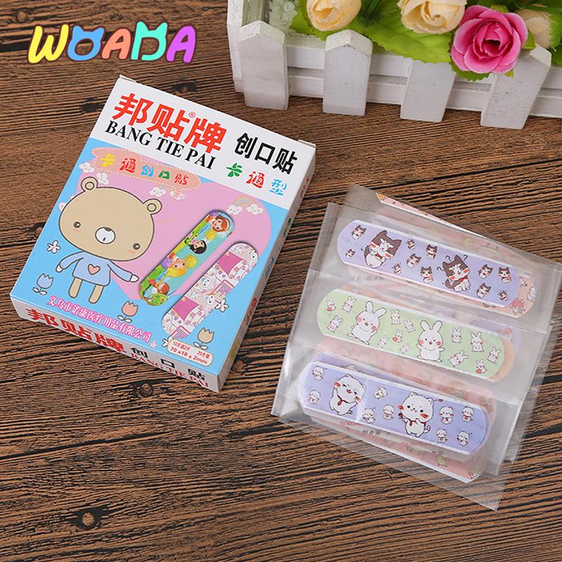 20Pcs Waterproof First Aid Breathable Medical Adhesive Bandage Surgical Tape Wound Dressing Band Aid Sticking Plaster for Kids