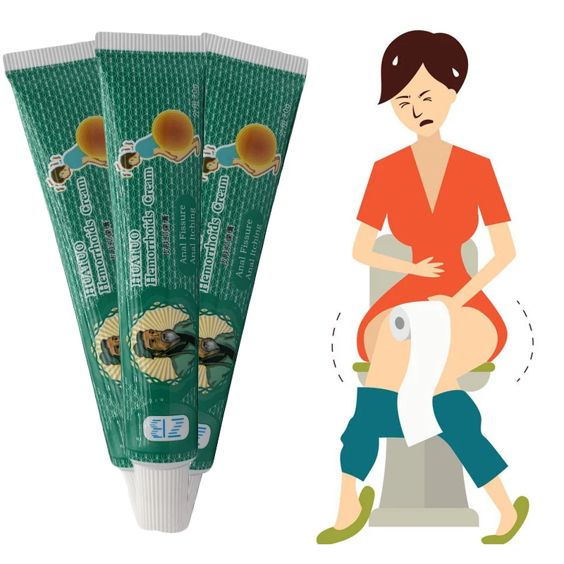3PCS Medical Herbal Hemorrhoid Cream Relieve Hemorrhoid Pain Anal Bleeding Internal Hemorrhoids