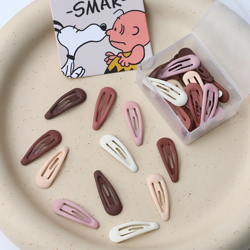 10PCS/Box 3CM Girls Cute Hairpins Mini Children Candy color Hair Clips Barrettes Kids Hair Accessories Headwear