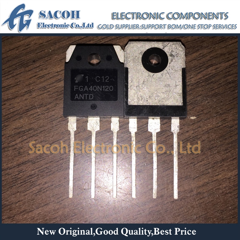 New Original 5PCS/Lot FGA40N120ANTD FGA40N120 or FGA40T120SMD FGA40T120 TO-3P 40A 1200V Power IGBT Transistor