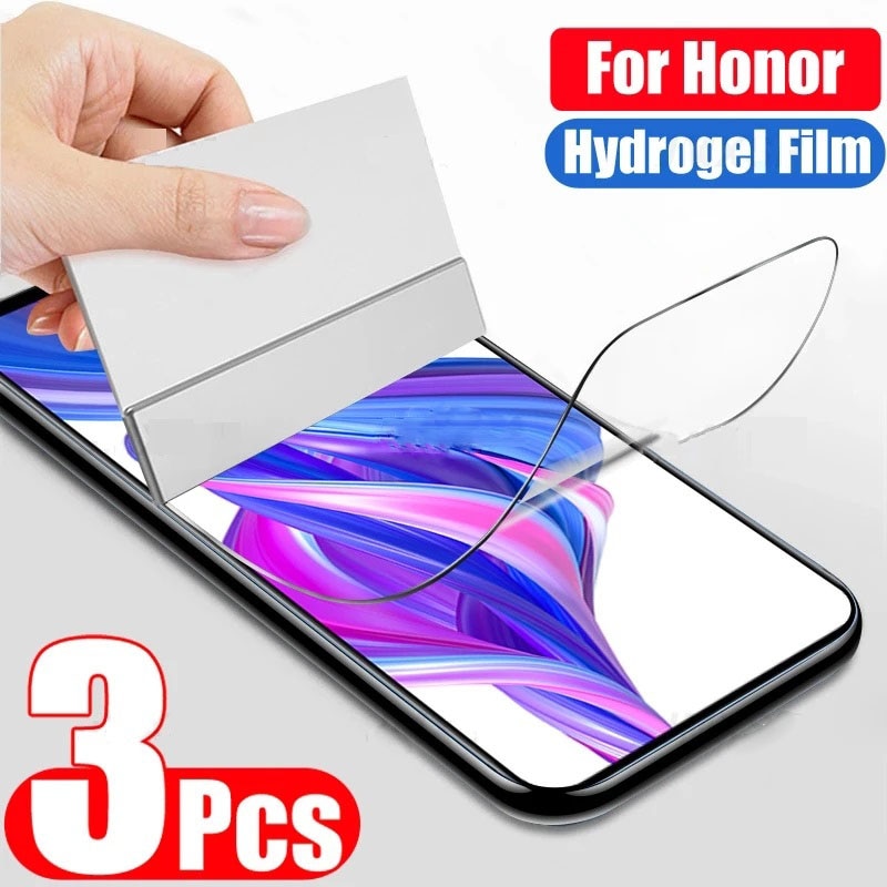 3PCS For Honor 70 80 60 50 Pro Plus Full Cover Hydrogel Film Screen Protector For Honor X9A X8A X7A 9X 8X 10 20 Lite Magic 4 Pro