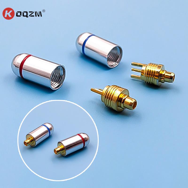 2pcs MMCX Connector MMCX Pin Plugs For Shure Gold Plated MMCX Connector Pure Copper with Gold Plated MMCX Connector