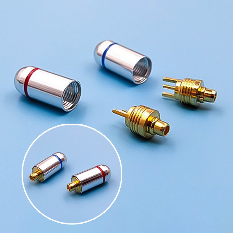 2pcs MMCX Connector MMCX Pin Plugs For Gold Plated MMCX Connector Pure Copper with Gold Plated MMCX Connector