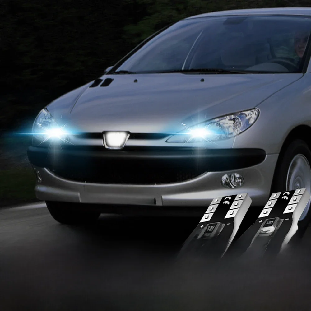 2x LED Clearance Light W5W T10 For Peugeot 1007 107 206 207 306 307 CC SW 4007 4008 407 508 607 807