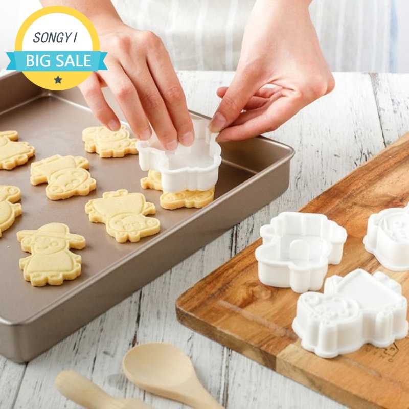 6pcs/set Pig Shape Cookie Cutter Cake Mold Pastry DIY Fondant Cake Biscuit Decorating Tools Kitchen Baking Mold