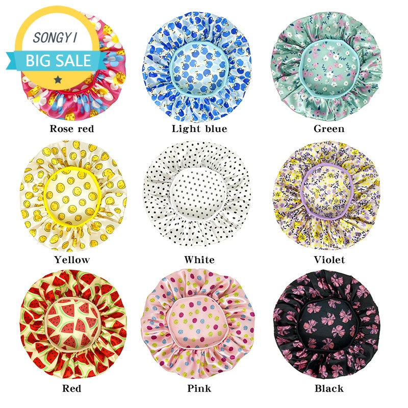Baby Silky Satin Bonnet Sleep Cap Children Girl Night Turban Children Solid Headwear Cute Headwrap Hat Fashion Hair Wear