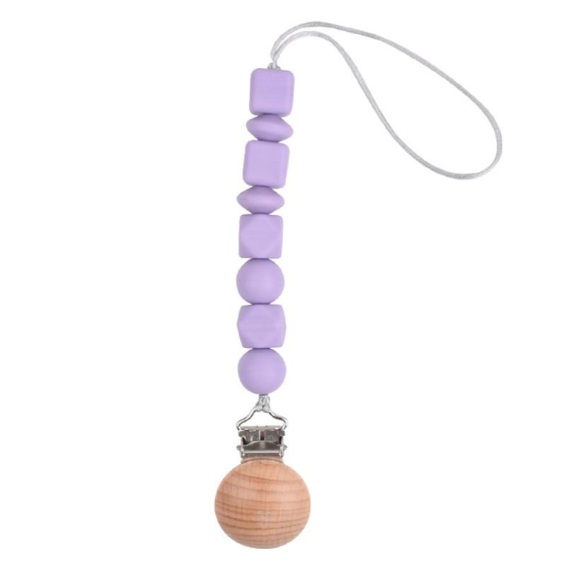 Moderate Length Hand Tied Pacifier Chain No Sharp Edges A Variety Of Colors Pacifier Clip Lovely Appearance Baby Toy Accessories
