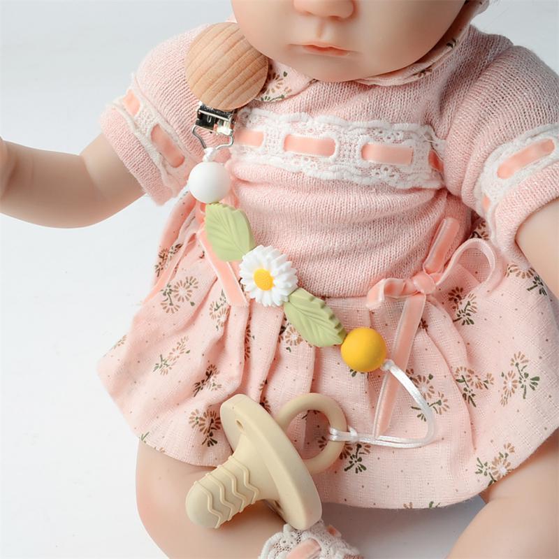 Anti-lost Pacifier Clip Multi-function Silicone Pacifier Chain Cartoon Handmade Soother Holder Baby Accessories Pacifier Rope