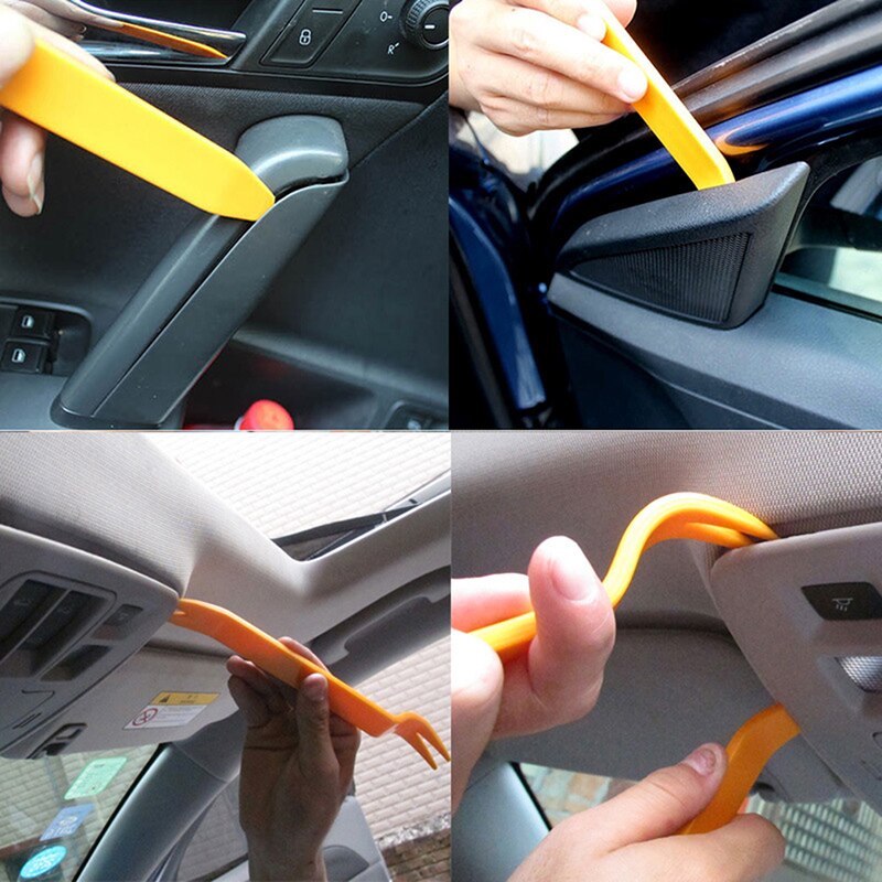 Car Radio Dashboard Removal Audio Installation Repair Cable Routing Crowbar