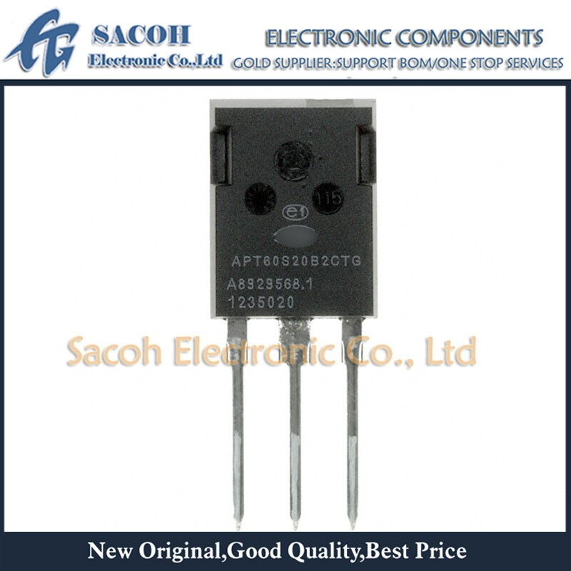 New original 5PCS/Lot APT60S20B2CTG APT60S20 or APT60S20BG or APT100S20BG TO-247MAX 60A 200V High Voltage Schottky Diode