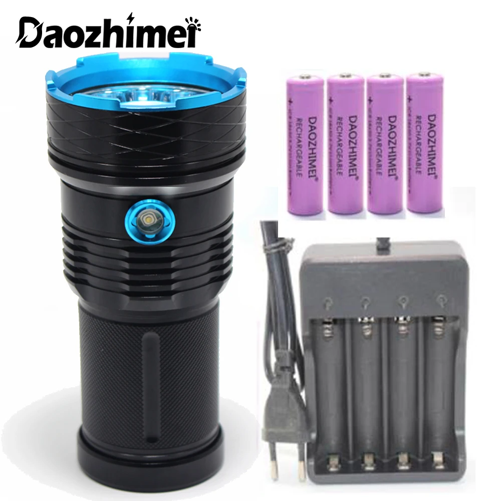 Portable Waterproof Ultra Bright Flashlight 6000LM 3 Modes Lamp LED Torch Light Support 18650