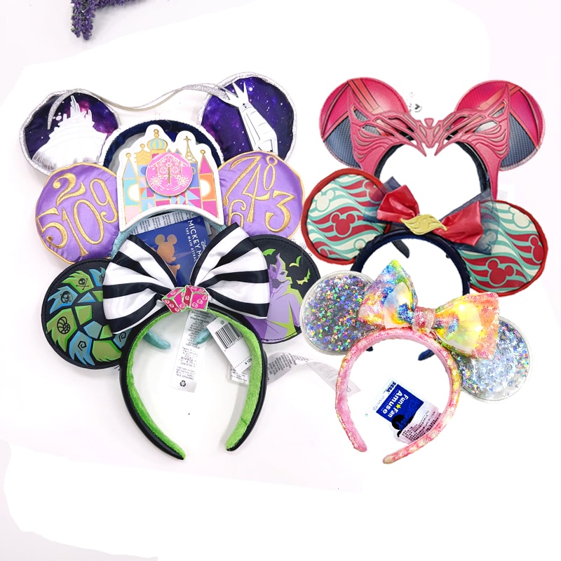 2023 Mickey Mouse Ears Headband Disneyland Hair Hoop toys kids COSTUME Headband Hair Hoop Cosplay Plush Gift