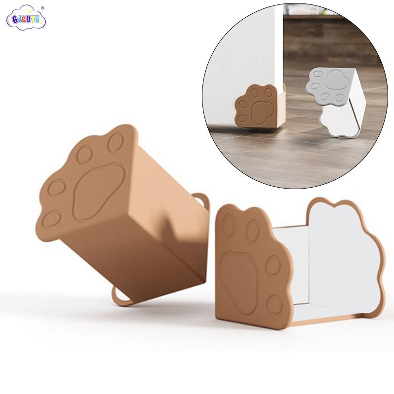 New Cute Cat Paw Silicone Door Corner Edge Protector Safety For Baby Protection From Children Furniture Security
