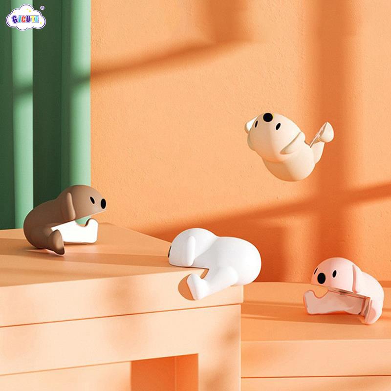 2pcs/set Baby Safety Edge Guards Cartoon Dog Sleeping Bear Style Table Conner Protector Soft Rubber Protection Pad Cover Shield