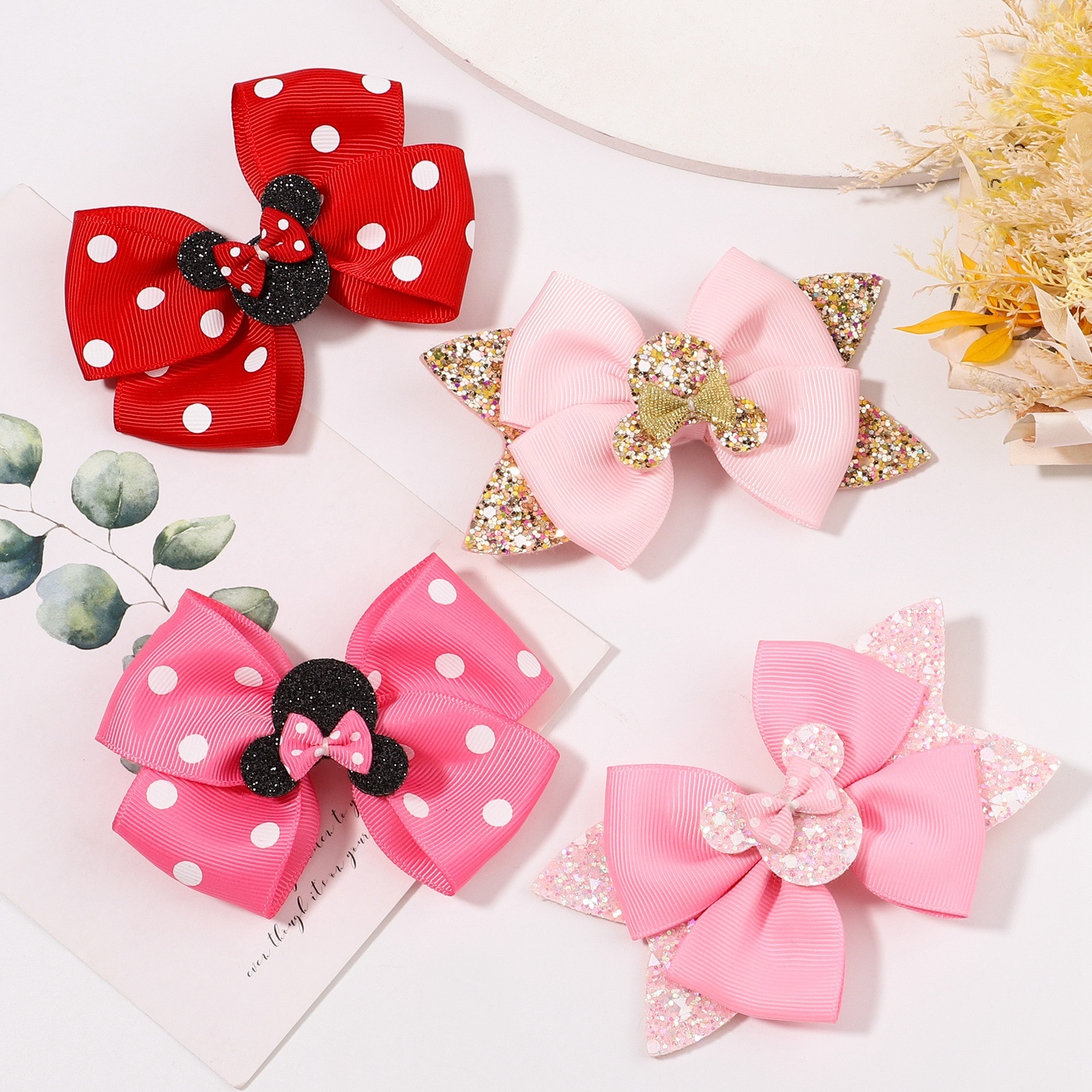 Lovely Children's Series Hair Clips Sequins Barrettes Alloy Pins Grips Accessories For Girls HeadWear