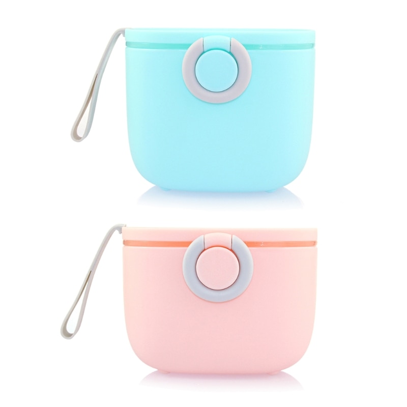 500ML Baby Storage Box Single Layer Solid Color Portable Cereal Box Baby Milk Powder Box Snacks Container