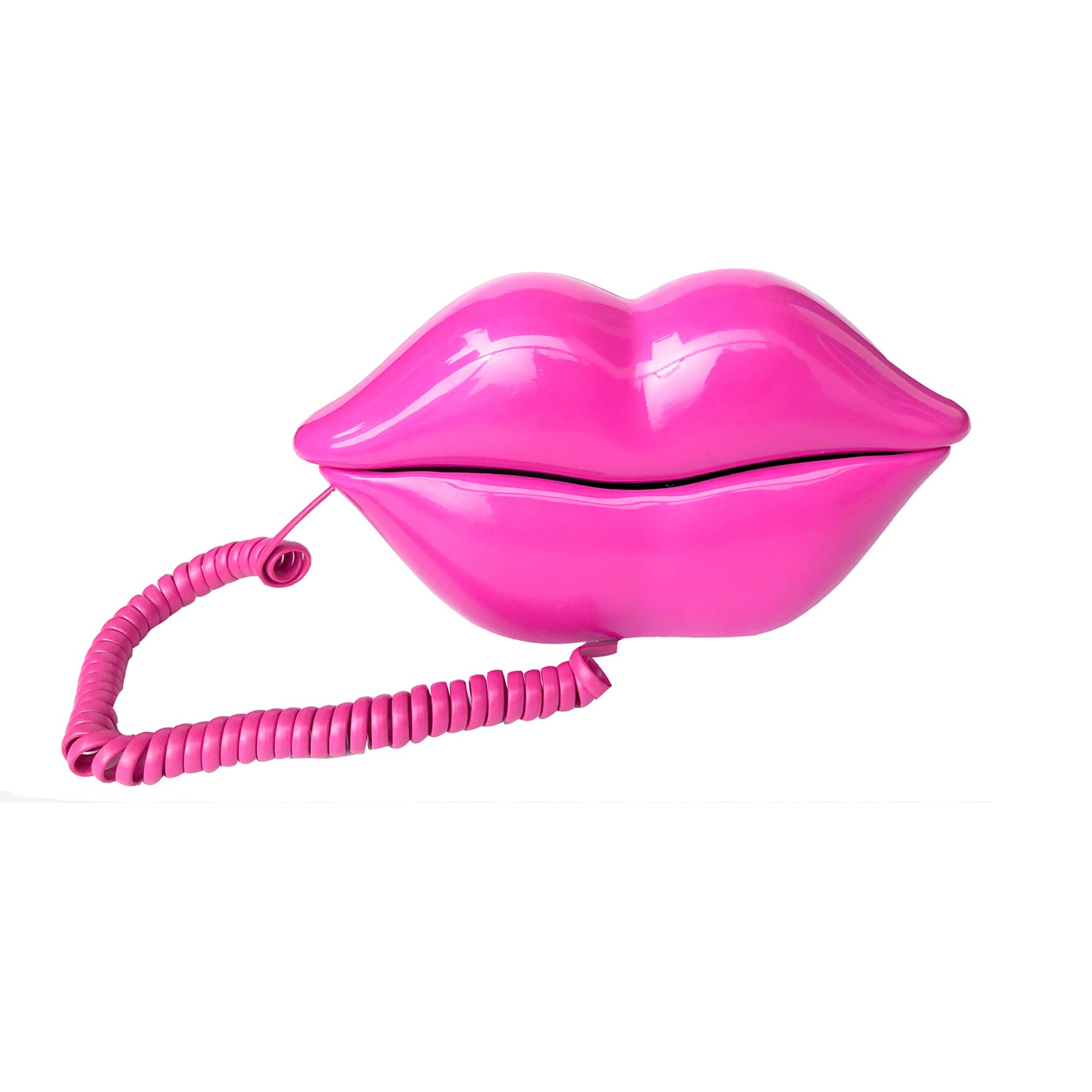 Corded Lip Phone, Novelty Landline Phone for Home/Office/Shops/Party Decor, Real Wired Funny Mouth Cartoon Telephone for Gift