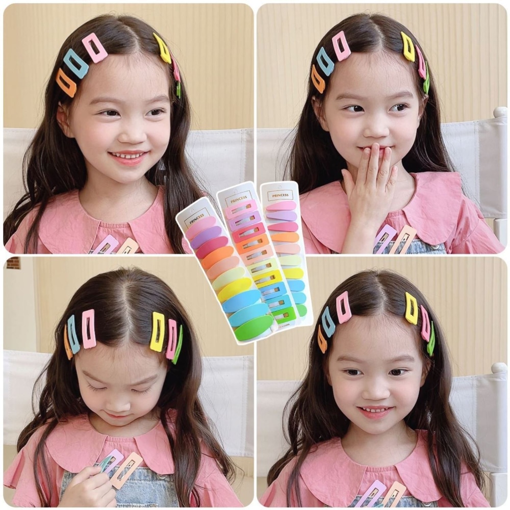 10pcs Girls BB Clip Side Hair Clip Barrettes for Baby Children Women Girls Styling Accessories Color Clip Hairpin Kids Headwear