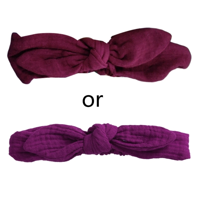 Baby Girl Headband Newborn Girls Bowknot Cotton Headwraps Toddler Baby Turban
