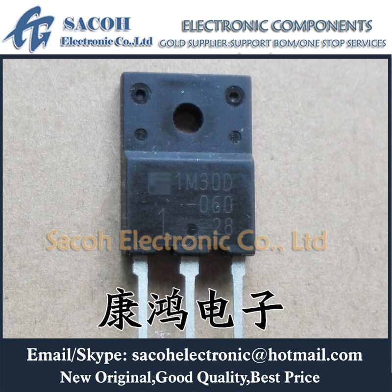 New Original 10PCS/Lot 1M30D-060 1M30D or 1M15D-090 or 1M15-060 TO-3PF 30A 600V Isolated Power IGBT