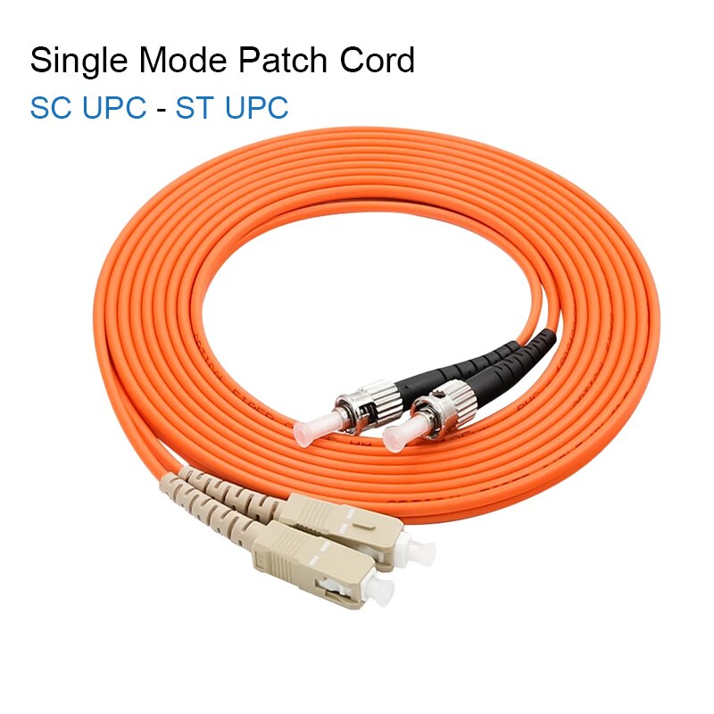 ST/UPC-SC/UPC Multimode MM Duplex Fiber Optic Patch Cord 1m/3m/5m/10m/30m/50m Multi Mode Duplex Fiber Optical Jumper Freeshiping