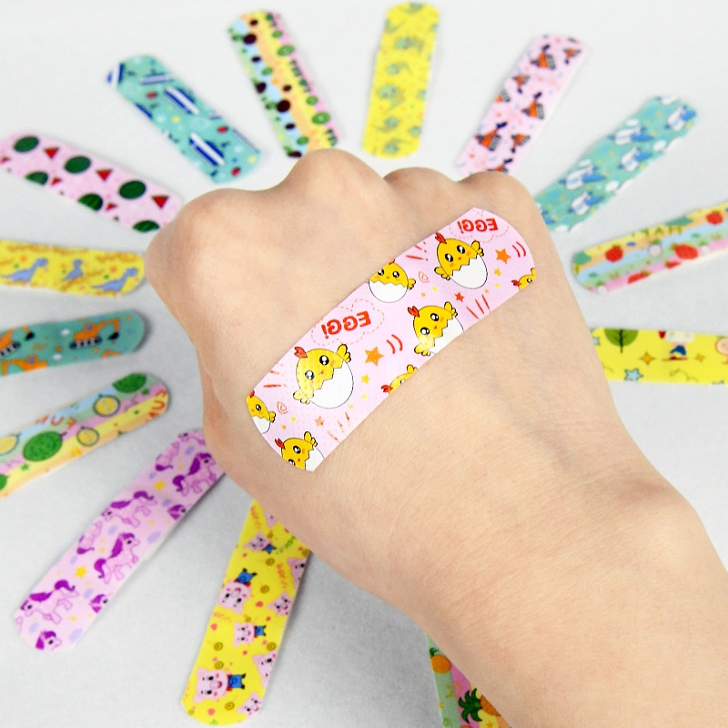 120pcs/set Cartoon Animal Fruit Prints Band Aid for Children First Aid Medical Strips Wound Plaster Patch Adhesive Bandages