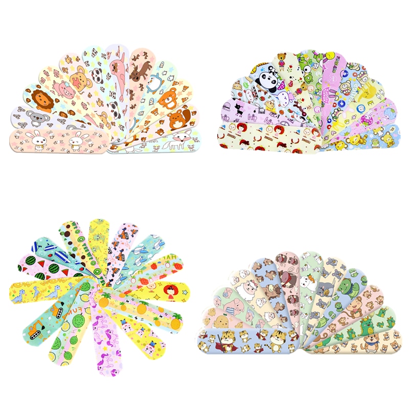 120pcs/set Cartoon Band Aid Medical Strips Kawaii Skin Dressing Patch for Children Wound Plaster Adhesive Bandages