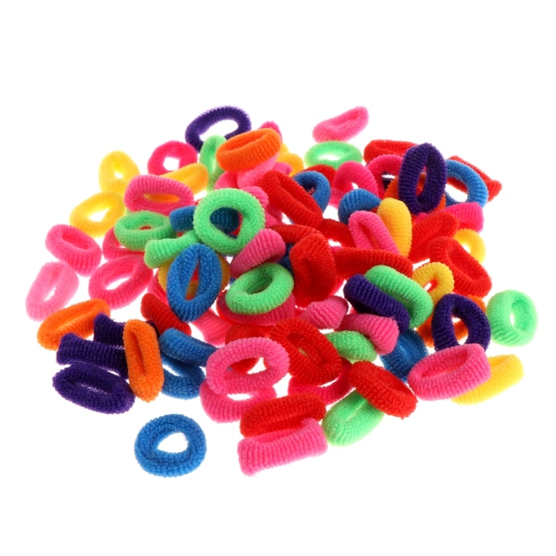 HUYU Colorful Scrunchie Headbands for Children Girls Ponytail Holder Hair Accessories