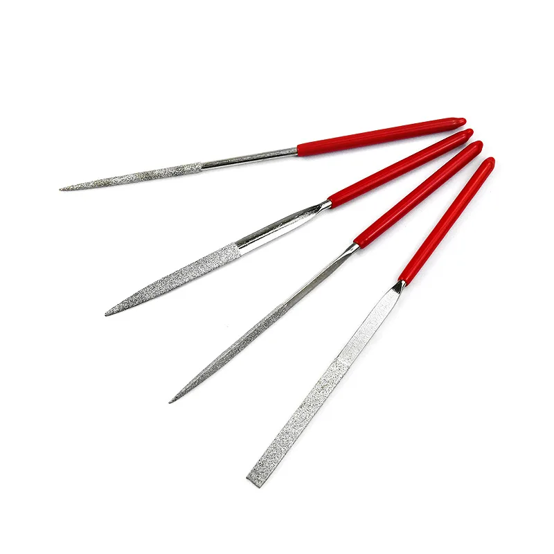 4pcs file round file diamond file flat file finishing and grinding file  whatch file