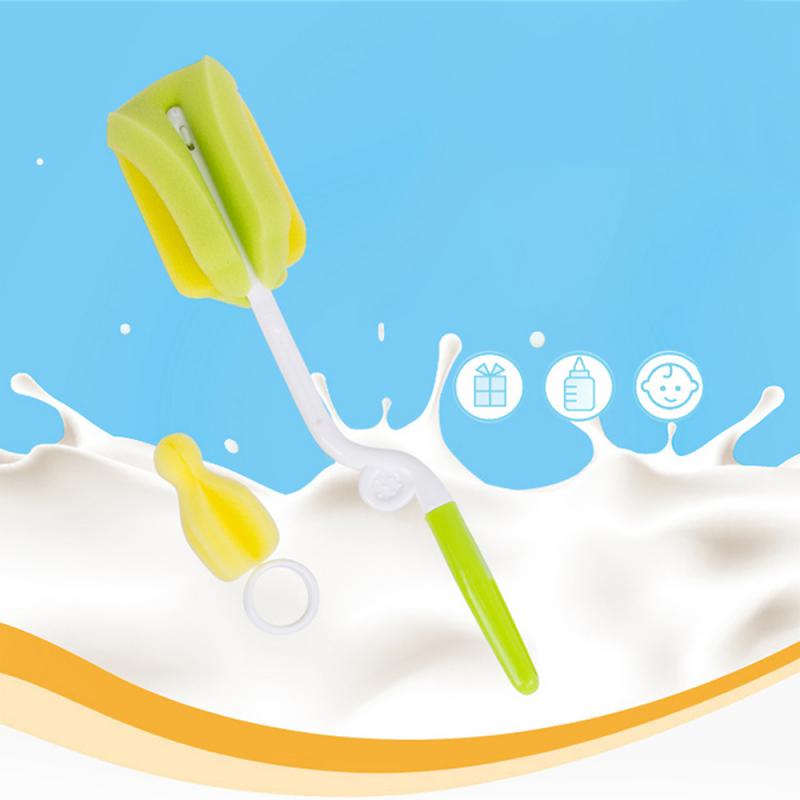 Clean Baby Bottle Baby Sponge Bottle Brush Hanging Hole Design Soft Bottle Brush Durable Sponge Bottle Brushes