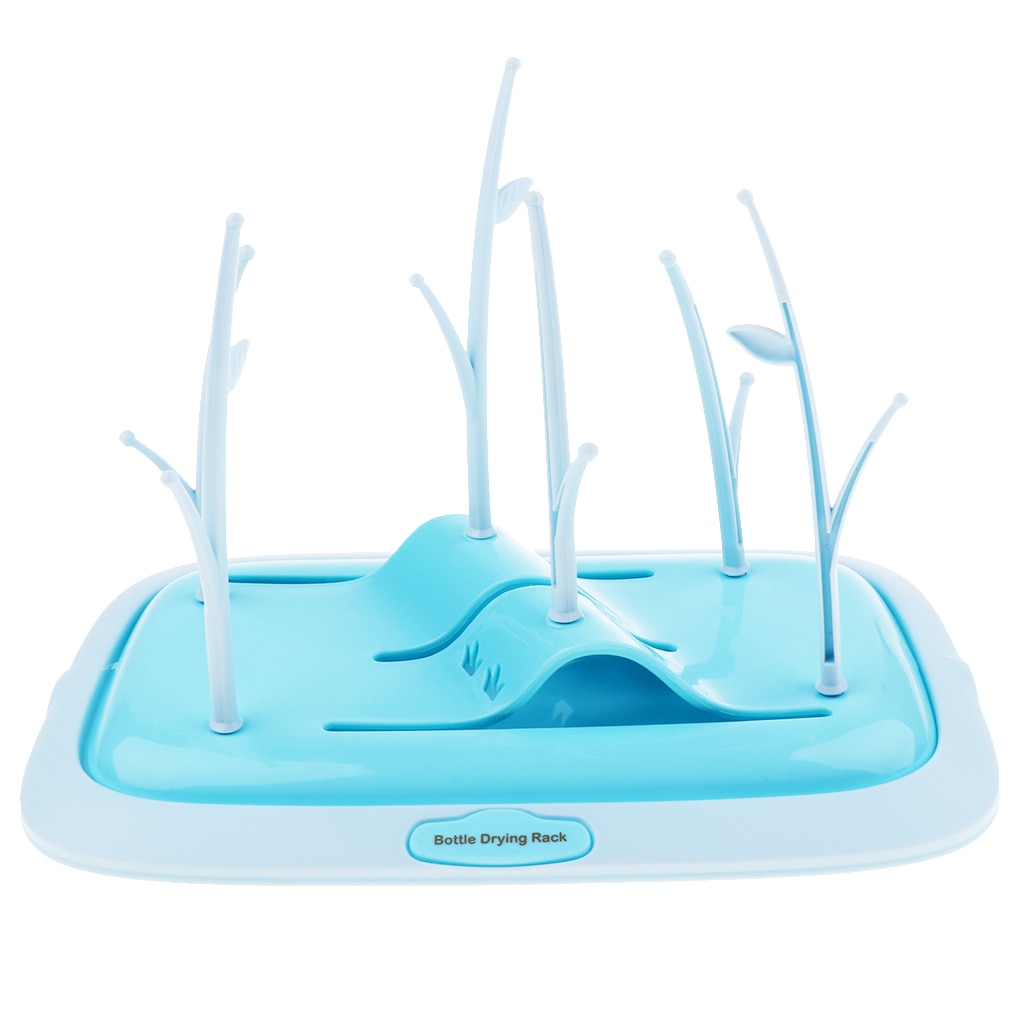 Deluxe Baby Bottle & Accessories Drying Rack Tray Countertop