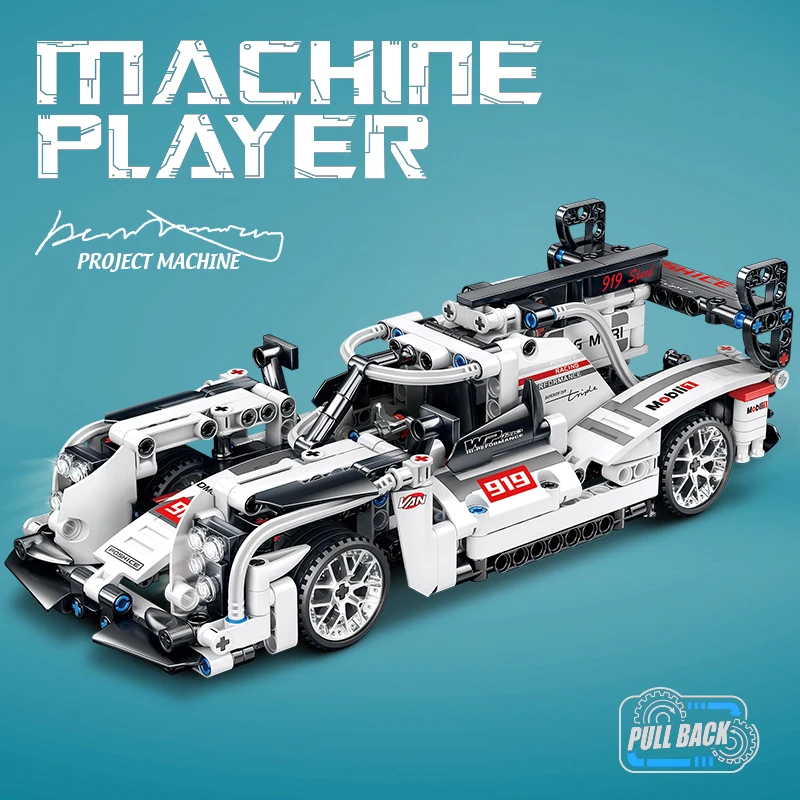 Building Blocks 2023 Racing Car 919 Racing Static 504pcs Model Boy Assembled Toy Mold King Willpower
