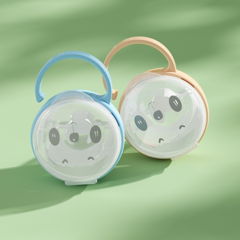 Baby Pacifier Holder bottle fittings Infant Portable Soother Container Box Nipple Storage Box for Travel