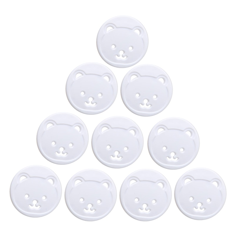 10-piece Eu Power Socket Baby Safety for Protection Device Anti-shock Plug Prote