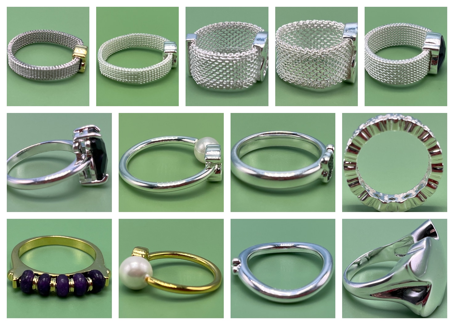 2023 original 925 sterling silver ring round heart-shaped original carving to enhance the temperament of girls gift metal gold r