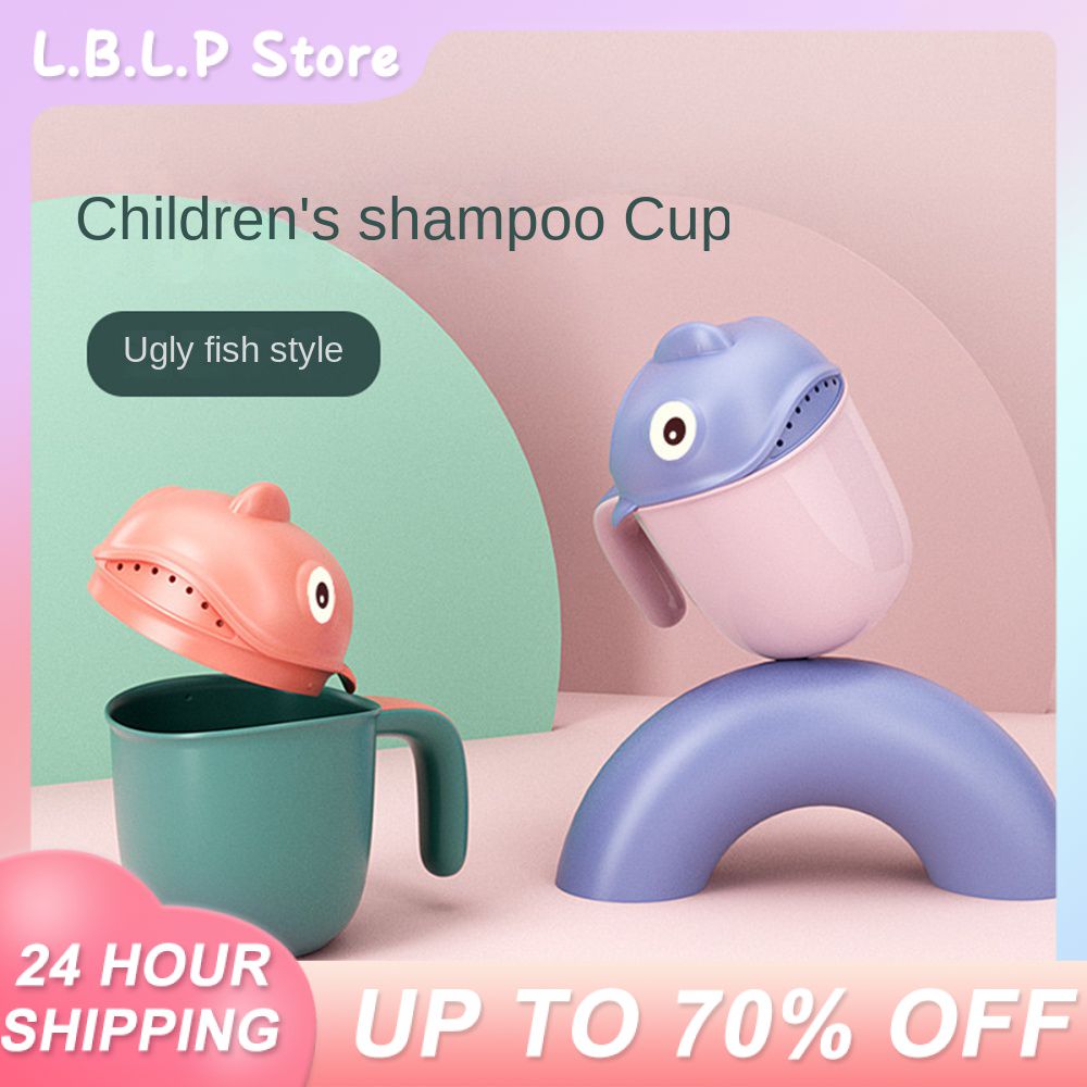 Baby Bath Products Baby Shower Cup Washing Hair Cup Shampoo Shower Toy Bath Products Baby Shampoo Cup Clownfish Shampoo Cup