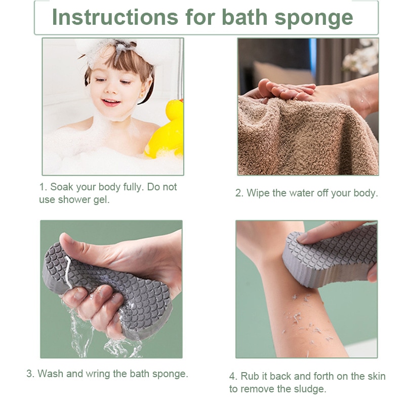 3d Soft Bath Cotton Painless Sponge Wipe Baby Sponge Bath Wipe Sponge Bath Artifact Three-dimensional Sponge Bath Wipe Thickened