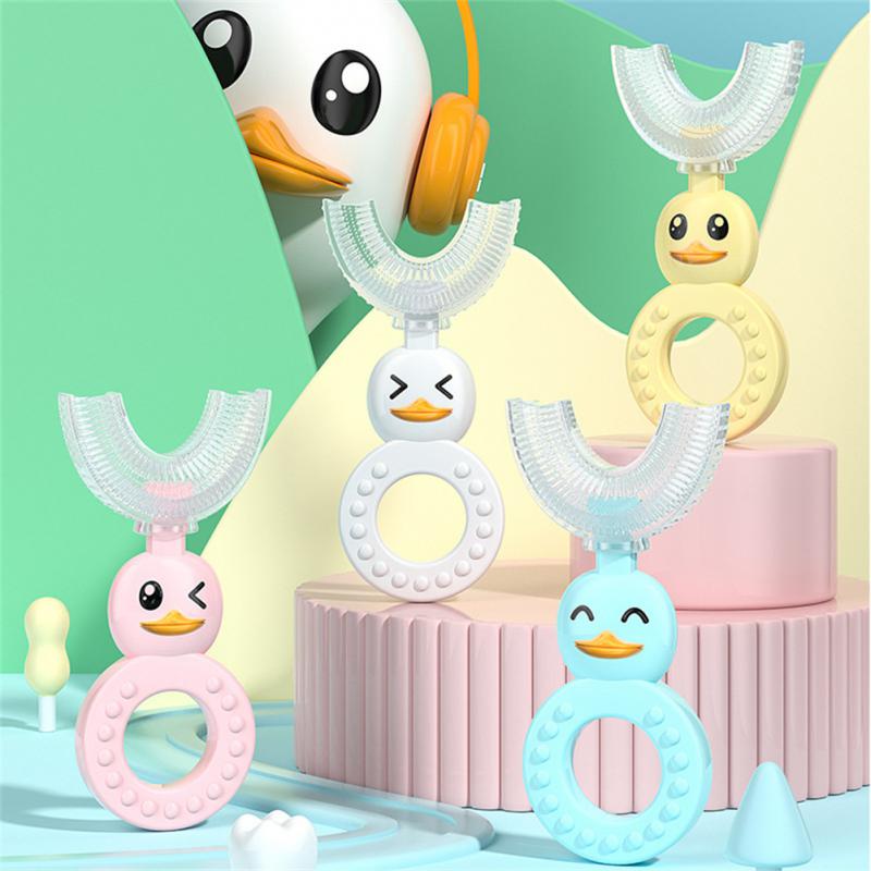 Silicone Baby Tooth Brushing Artifact U-shaped Baby Toothbrush Protect Gum Kid Care Toothbrush Childrens Toothbrush