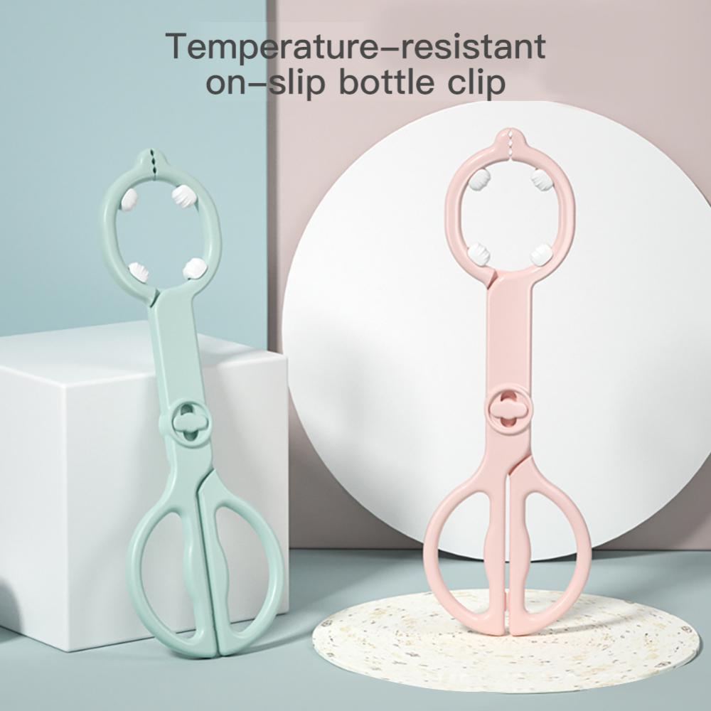 Milk Bottle Clamp Sterilising Plastic Tongs High-temperature Resistant Baby Bottles Tweezers Anti-slip Anti-scalding