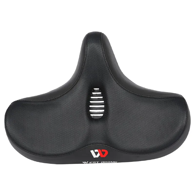 WEST BIKING MTB Saddle Wide Ergonomic Comfortable Bicycle Spring Damping Saddle Cruiser Electric