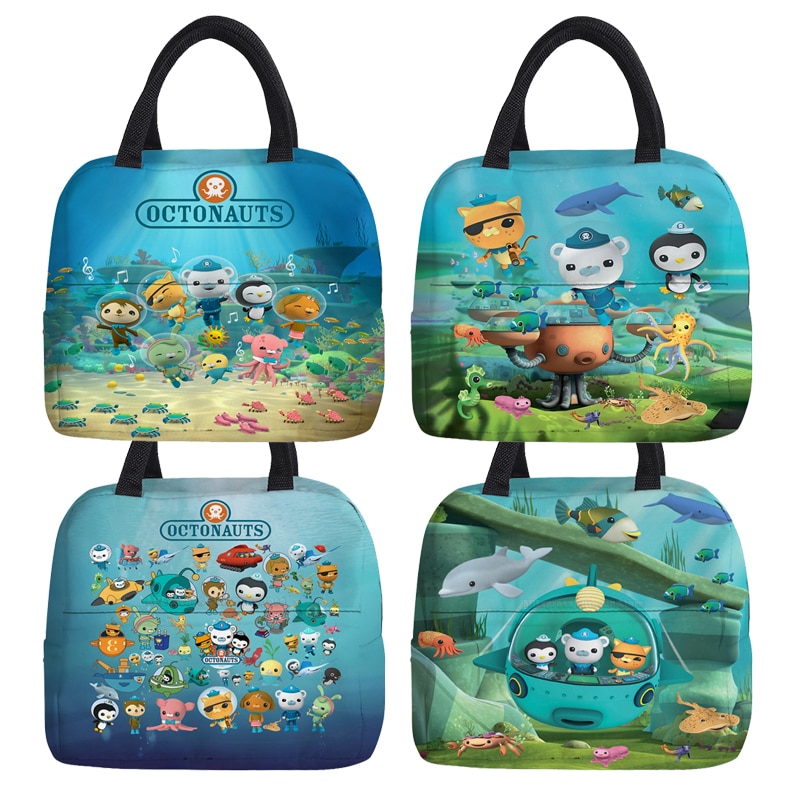 Octonauts Insulated Lunch Bag for Kids Boys Girls Waterproof Cartoon Thermal Cooler Lunch Tote Office Work School Handbags