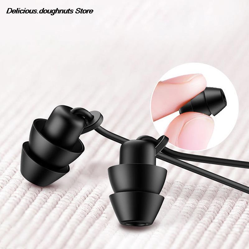 Anti-noise Sleep Headphones With Microphone Anti-fold Button Control Headsets Earphone Household Single Type-C Headset